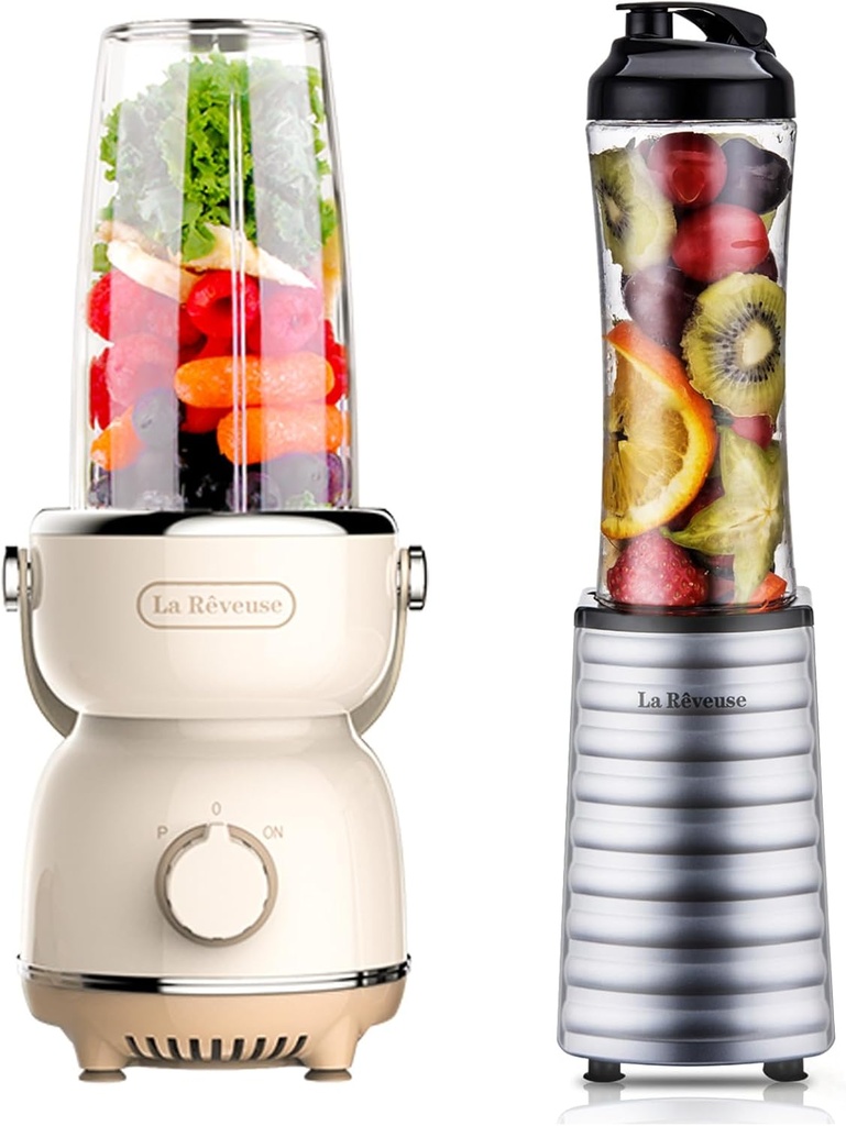 La Reveuse 300W Retro Blender + La Reveuse 300W Personal Size Blender