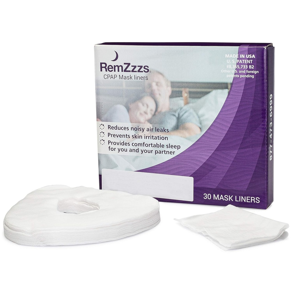 RemZzzs Full Face Cpap Mask Liners (K2-FM) - Reduce Noisy Air Leaks and Painful Blisters - Cpap Supplies and Accessories - Compatible with Resmed Respironics DeVilbiss