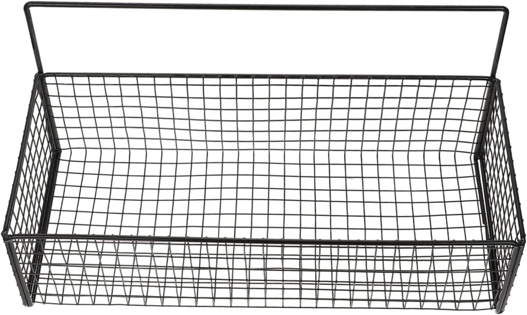 Amosfun Multi-Function Wall Hanging Kitchen Basket Organizer Metal Storage Bins for Fruits and Vegetables No-Drill Ginger Garlic Storage Practical Kitchen Supplies