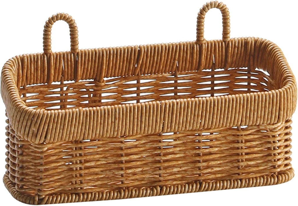 Wicker Wall Baskets,Woven Storage Basket,Wall Hanging Organizers,Wall Decor For Kitchen,Living Room,Porch,Vegetables,Plant,Fruits