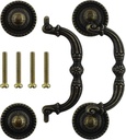 BDS-HOME 2pack 3" Bronze Vintage Pulls Handles Antique Decorative Drawer Knobs Pulls for Cabinet Handles, Dresser, Cupboard, Wardrobe