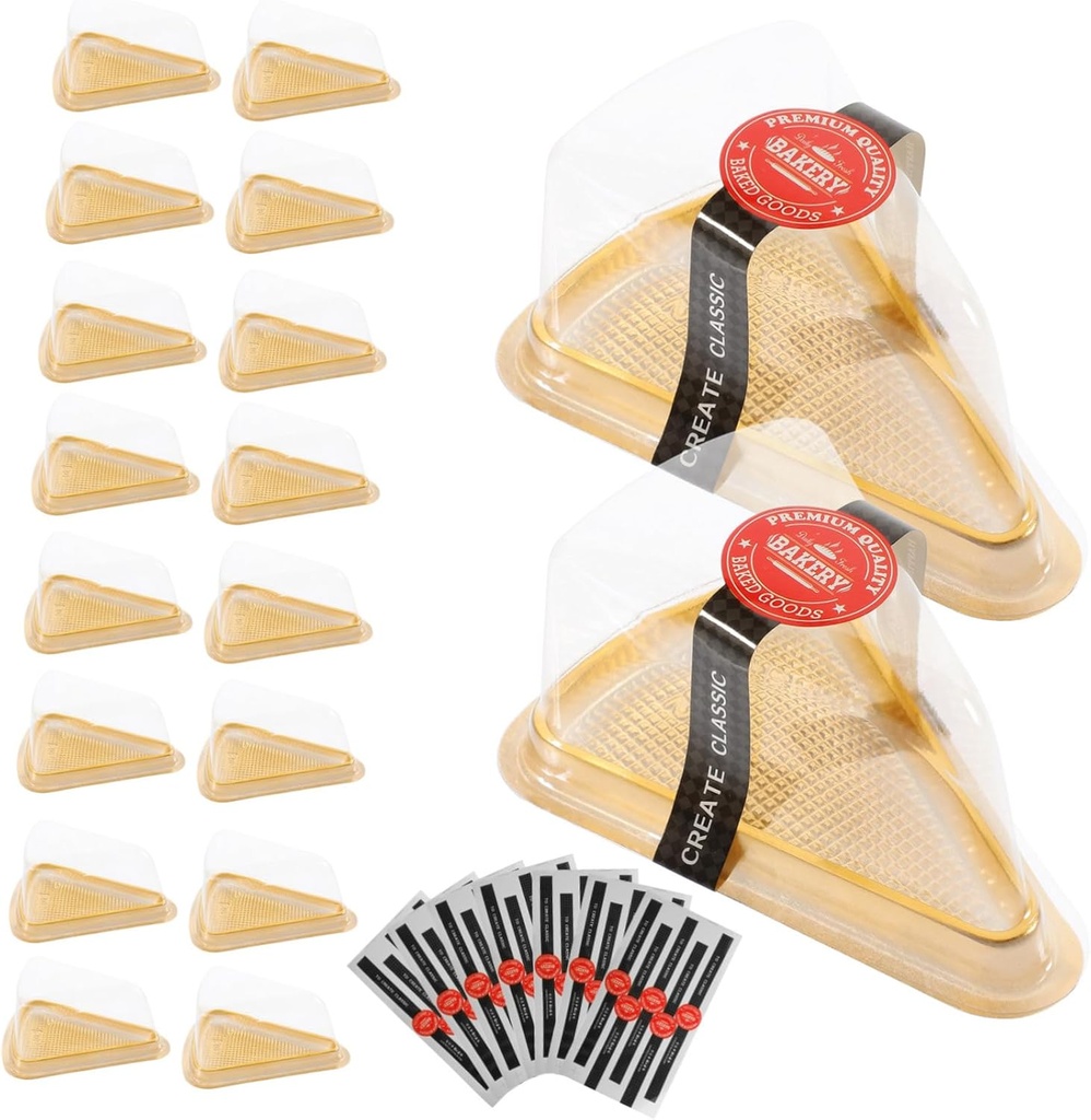 50sets Triangle Cake Boxes for Mousse Cupcake and Sandwiches Elegant Transparent Design for Easy Viewing and Safe Storage Desserts and Baked Goods