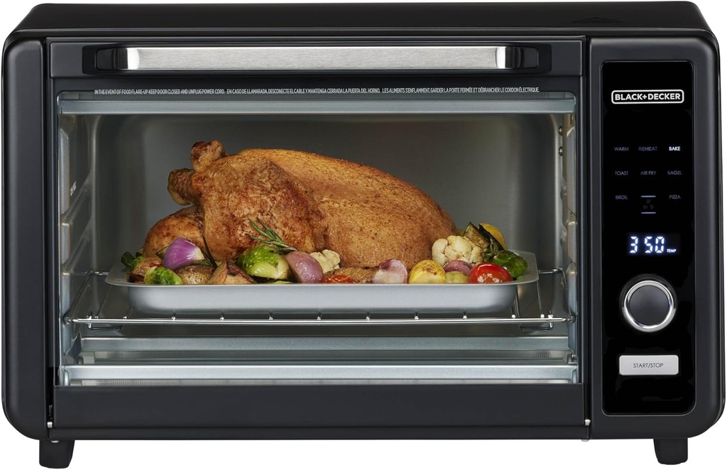 BLACK+DECKER Crisp 'N Bake™ 6-Slice Digital Air Fry Toaster Oven