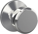 Schlage Custom FC21 BWE 625 KIN Bowery Knob with Kinsler Trim Hall-Closet and Bed-Bath Lock, Bright Chrome