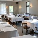 White Plastic Table Cloth - 24 Pack 54" × 108" Rectangle Disposable Tablecloths for 6FT Tables, Waterproof Table Cover for Party, Holiday & Gathering Use