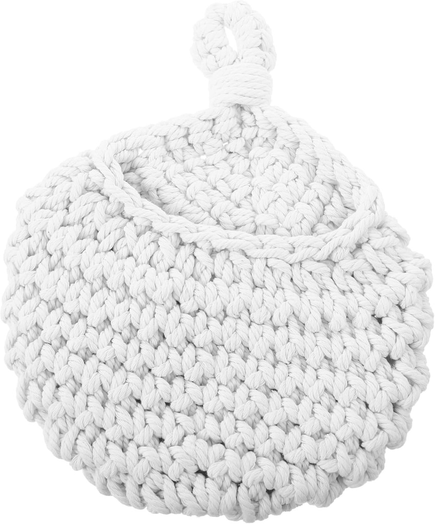 Handwoven Hanging Fruit Vegetable Basket Wall Storage Basket Woven Produce for Kitchen