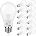 GoBright 12-Pack A19 LED Light Bulbs, 100W Equivalent Bulbs, 13W 5000K Daylight White LED Bulbs with Standard E26 Medium Base, Super Bright 1500 Lumens, CRI85+, No Flicker Non-Dimmable Bulb for Lamp