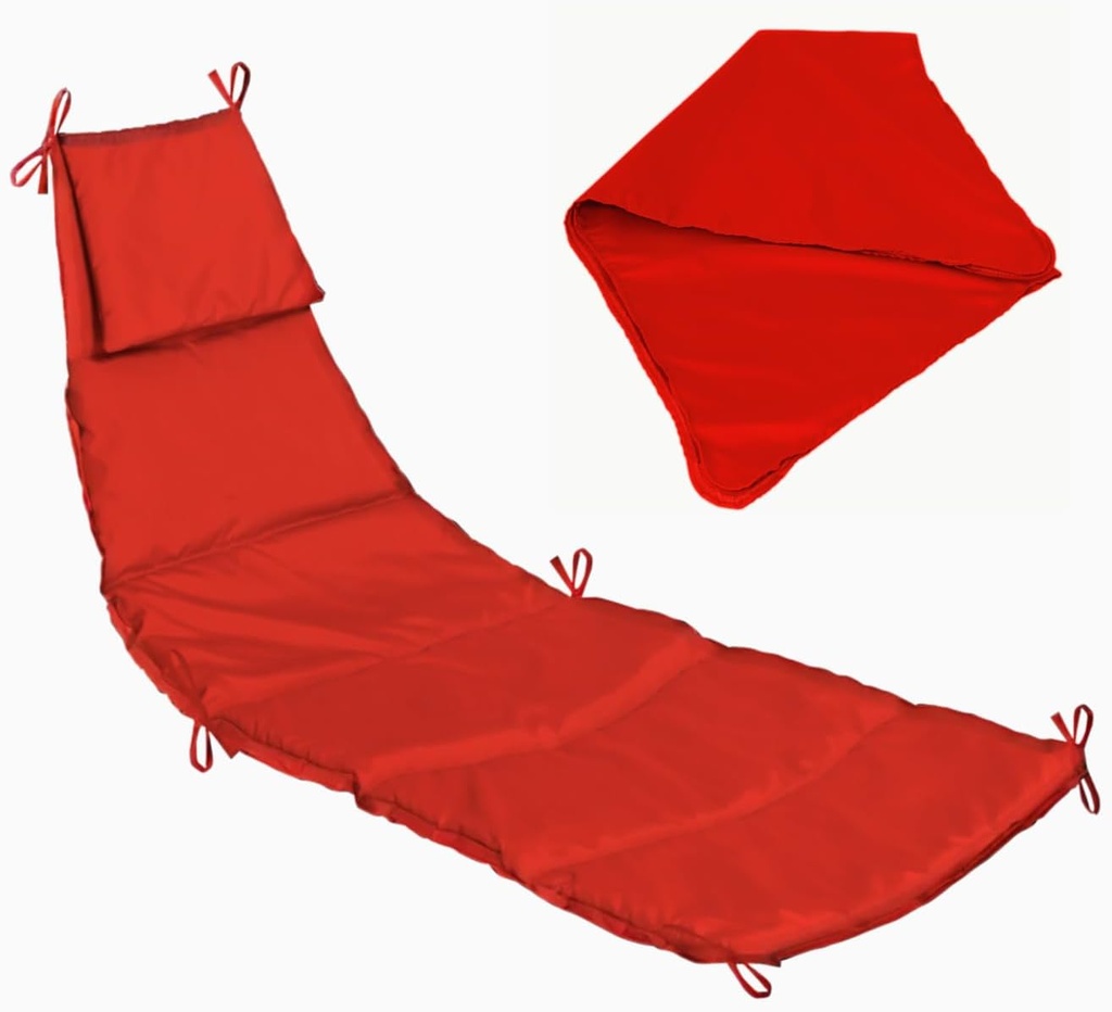 Outdoor Swing Chaise Lounge Replacement Cushion and Canopy,for Patio Furniture Hanging Hammock Chair Pad, Sun Resistant Breathable Waterproof