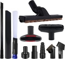 11 PCS Universal 1 1/4 Inch Vacuum Attachments Kit for Shop Vac Accessories with Vacuum Brush Attachments, Flexible Crevice Tool, Hose Adapters for 2 1/2" to 1 1/4" and 1 7/8" to 1" Hoses