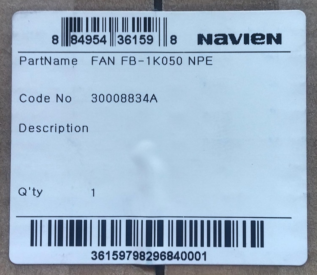 Navien Fan FB-1K050 NPE, part 30008834A
