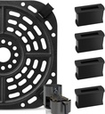 Air Fryer Accessories for Ninja AF080 AF141 AF181 SL201 SL401 SL451, 4 PCS Heat Resistant Food Grade Anti-Scratch Silicone Air Fryer Rubber Feet Tabs Tips Parts Covers Replacement Parts