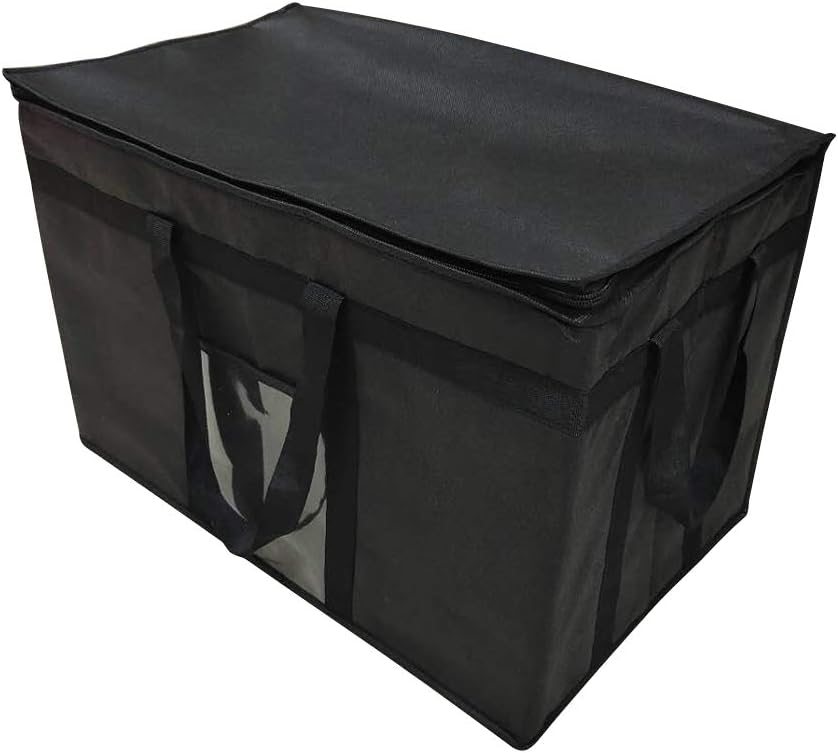 XXX-Large Insulated Collapsible Cooler Bags with Zipper Closure,Reusable Grocery Shopping Bags Keep Food Hot or Cold