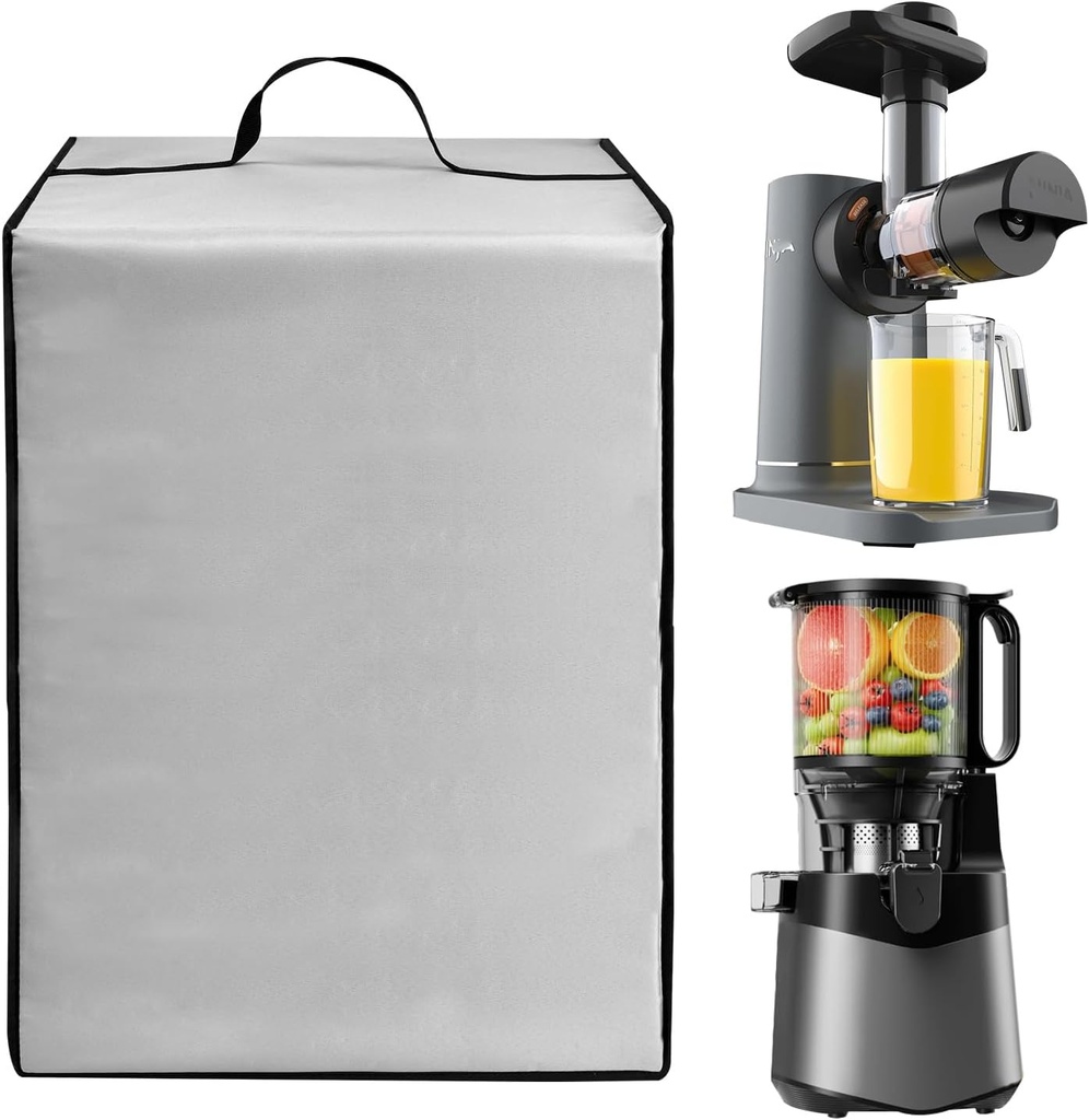 JC151 Juicer Dust Cover Cold Press Juicer Lid Waterproof Nylon Protective Case for Ninja JC151 Juicer /JC151NV NeverClog Cold Press Juicer and Masticating Juice Extractor Maker (Silver)