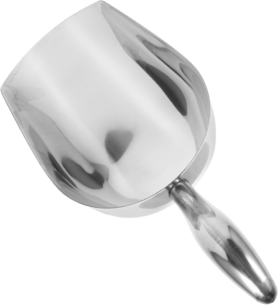 Ciieeo Ergonomic Handle Stainless Steel Ice Spoon Multi-function Scoop Ice Shovel Flour Scoop Kitchen Shovel Grain Storage
