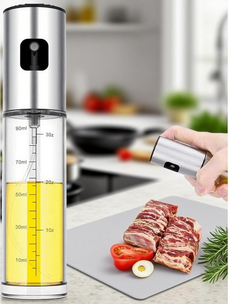 Oil Sprayer Dispenser Set Food Grade, Leak-Proof, Adjustable Nozzle, Large Capacity for Cooking, Grilling, Baking, Kitchen Salad