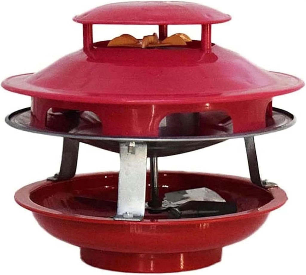 Chimney Smoke Extractor, 4-Blade Induced Extraction Fan, 80W Fireplace Ventilation Fan, Fireproof Kitchen Smoke Extractor