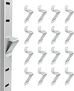 16 Pcs Metal Shelf Support Clips Compatible with Sandusky Metal Cabinet - Removable Shelf Clips Fits for Most Kinds of Metal Cabinets
