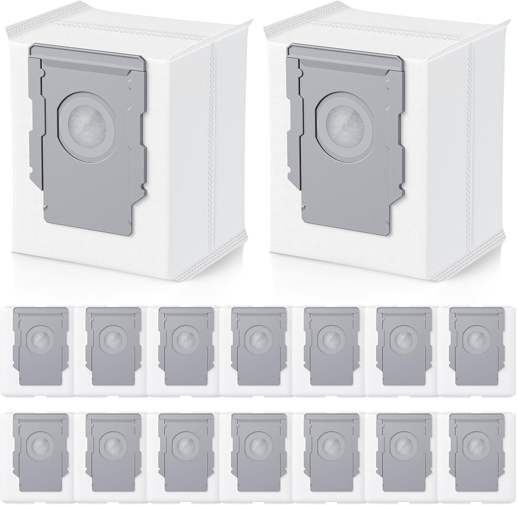 16 Pack Vacuum Bags for irobot Roomba i7, i7+, i8, i8+, i3, i3+, i4, i4+, i5, i5+ i6, i6+, j5, j5+, j6, j6+, j7, j7+, j8, j8+, j9, j9+, s9, s9+, Replacement for i & s & j Series Dirt Disposal