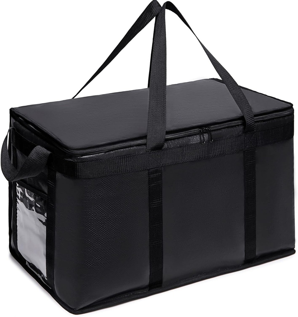 Commercial Lightweight Insulated Delivery Bag Carrier XXXL 23"X14"15" (1 Pack)