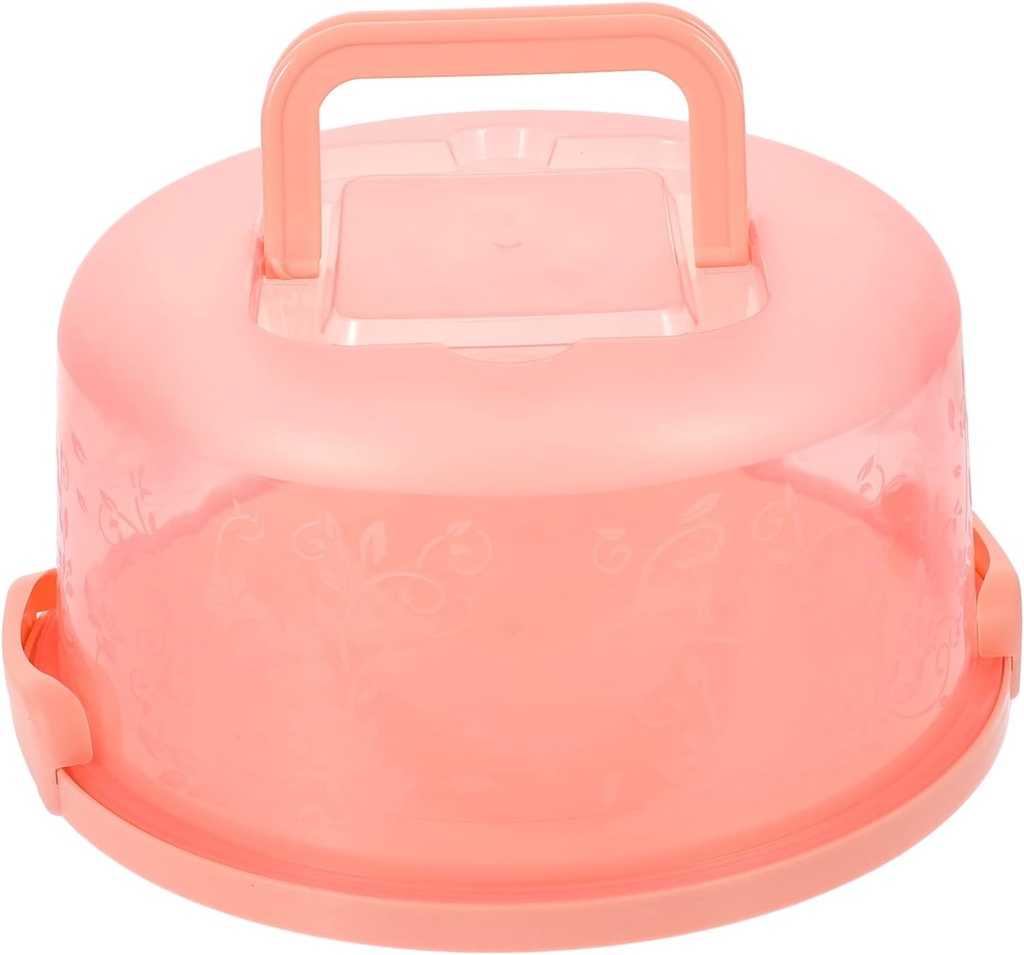 Portable Cake Carrier with Lid Reusable Cake Holder for Birthday Parties and Oil Cake Box Convenient Handle for Easy Transport and Storage