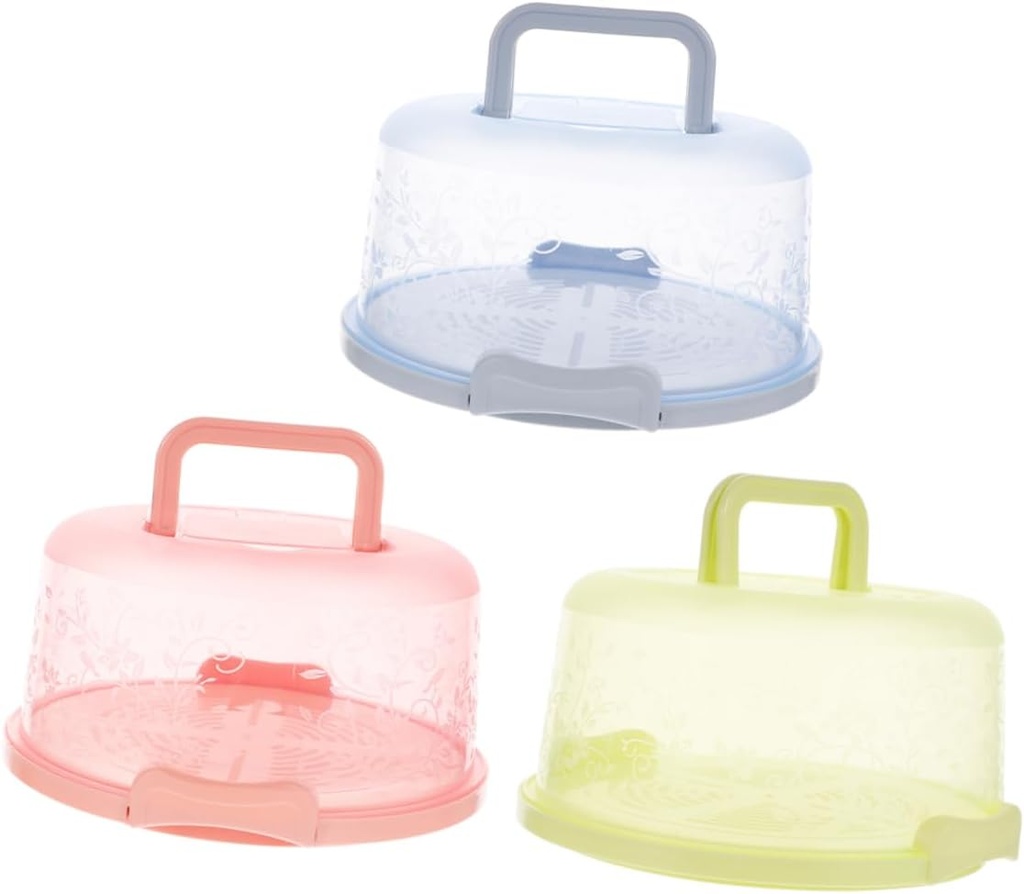 Zerodeko Food Packaging Boxes Cake Containers Multipurpose Cake Carrier for Refrigerator