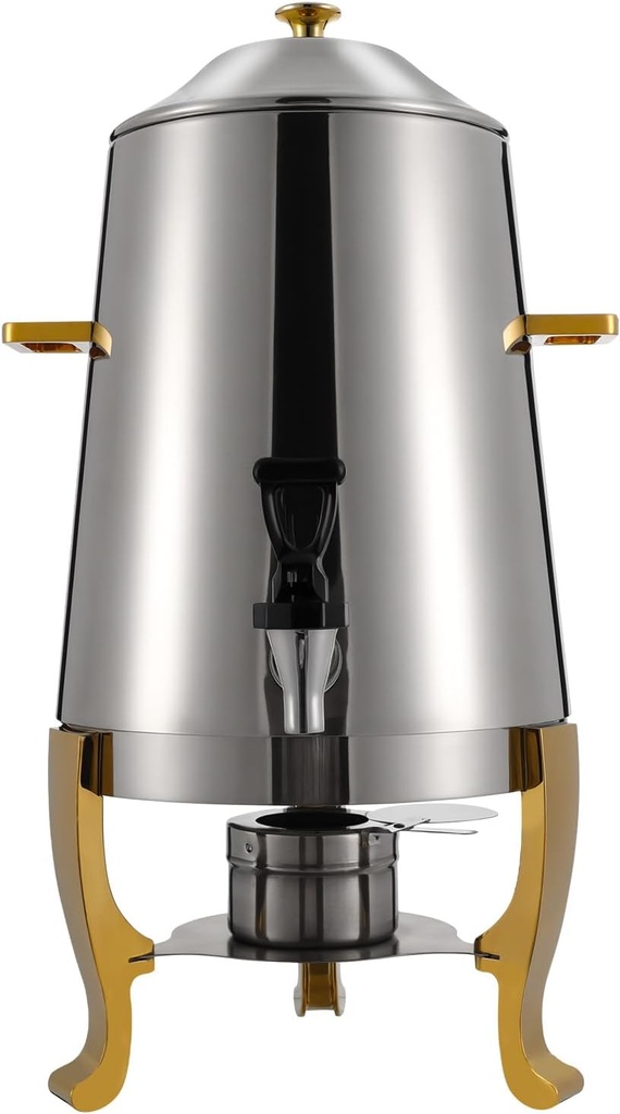 13l Hot Beverage Dispenser Stainless Steel Coffee Chafer Urn Hot Drinks Dispenser, 2 Heating Methods, 95-185℉ Temperature Control, Anti-Scald Handles For Coffee, Tea – Hotels, Restaurants, Parties