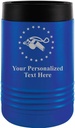 Custom Beverage Holder, 12 oz Blue Personalized Coaches Insulated Can Cooler
