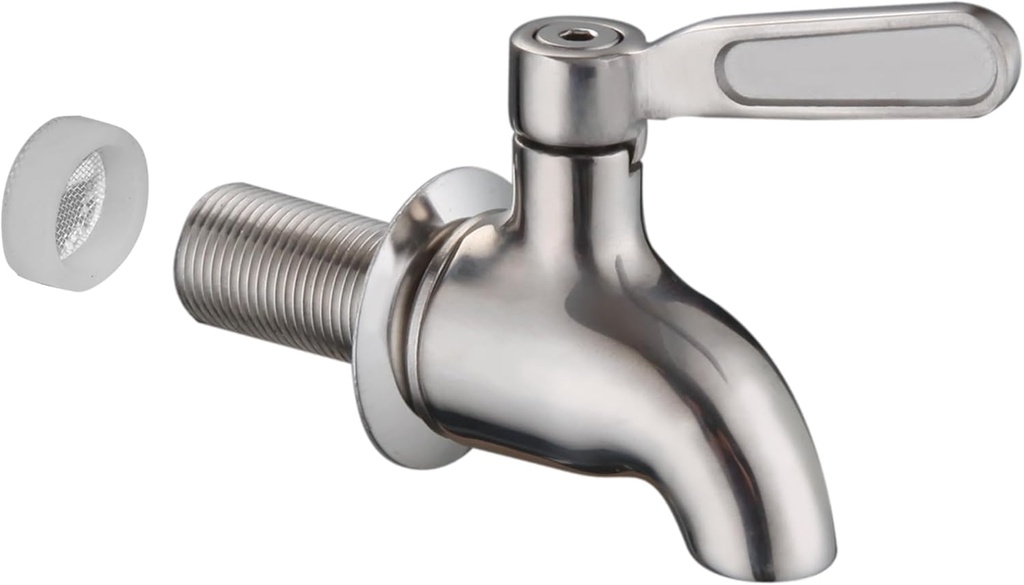 Sumerain Spigot for Beverage Dispenser,SUS304 Stainless Steel Metal Spigot Dispenser for Jar, Juice, Cold Drink,Wine,Beer
