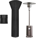 Patio Heater Covers, Outdoor Heater Cover for Standing Heater with Zipper and Storage Bag, Waterproof,Dustproof,Windproof,UV-Resisant,Snow-Resistant 89''H x 33.5"D x 19.5"B (Black - 1 Pack)