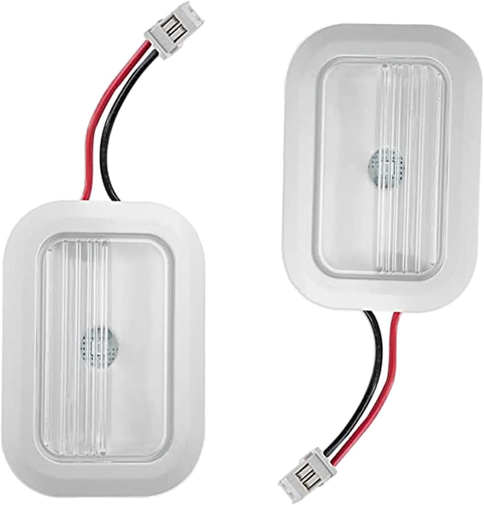 W10843353 W10695459 Refrigerator LED Light Module Assembly (2PCS) Fits for Whirlpool Maytag Replaces W11126053, W10660728, W10279030, W11205083