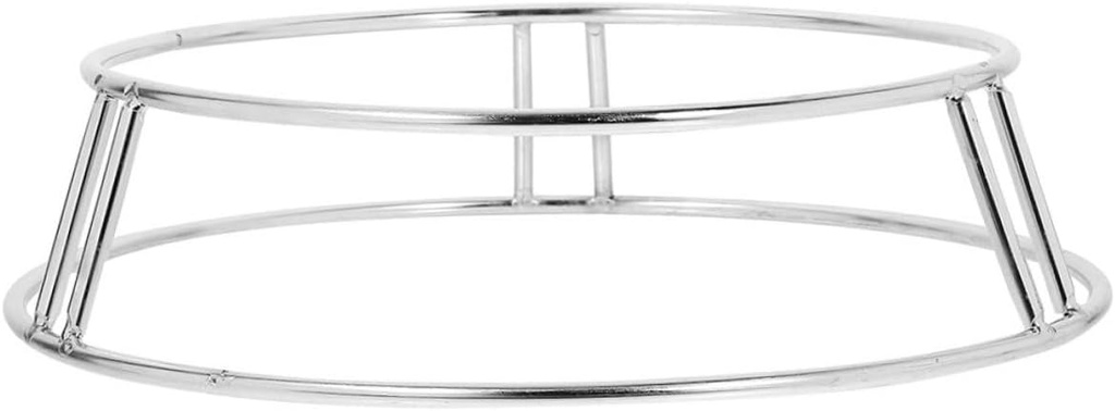 Cabilock Stainless Steel Pot Rack Insulated Wok Ring for Gas Stove Medium Kitchen Accessory Resistant Countertop Holder for Cookware for Outdoor and Indoor Use