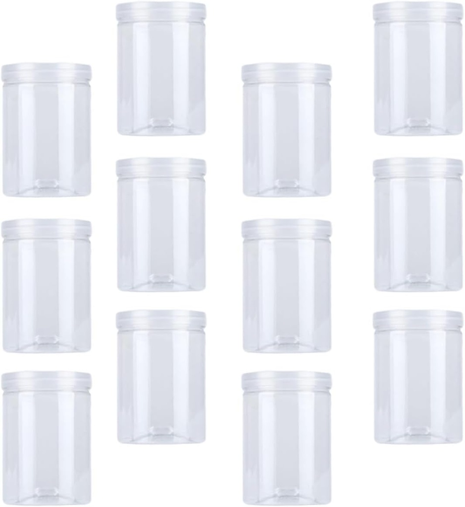 Garneck Eco-friendly Plastic Sealed Can Food Storage Jar Lids for Cookies Tea Containers