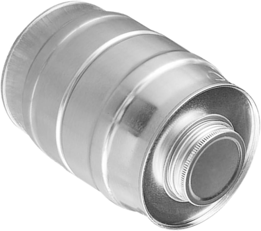 Airtight Tinplate Coffee Canister with Lid Retro Wine Barrel-Shaped Storage Jar for Ground Coffee Tea Sugar and Flour for Kitchen Organization