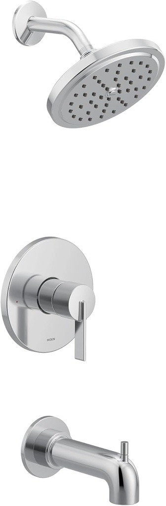 Moen UT2263EP CIA Collection M-CORE 2-Series Eco Performance 1-Handle Tub and Shower Trim Kit, Valve Required, Chrome