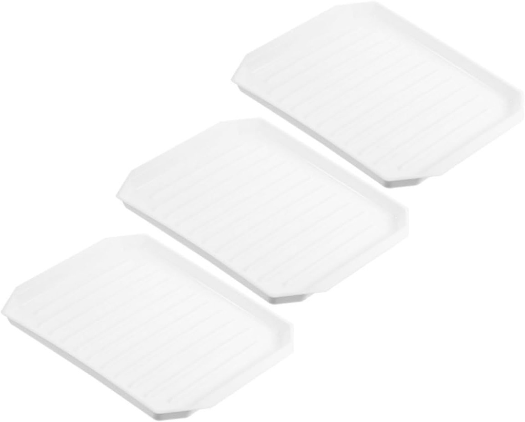 3pcs Bacon Oven Rack Microwavable Bacon Tray Compact Rack Microwave Plate Oven Pan Cooking