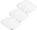 3pcs Bacon Oven Rack Microwavable Bacon Tray Compact Rack Microwave Plate Oven Pan Cooking