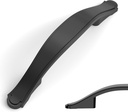 Amerdeco 10 Pack Matte Black Cabinet Pulls 3 Inch(76mm) Hole Center Cabinet Hardware Kitchen Cabinet Handles for Bathroom Dresser Pulls ZH0068