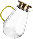 IMIKEYA Meticulously Crafted Glass Water Bottle Cold Drink Kettle Lid Insulated Jug for Juice Ice Tea Milk