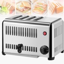 Commercial Stainless Steel Toaster Bread Baking Machine, Bread Making Tool Drawer-Type Crumb Tray, for Restaurant Home Bakery Dessert Store,4Slice