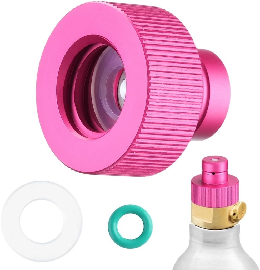 Soda Maker Valve Refill Accessories for Universal Co2 Cylinders with Tr21-4 Male Thread, Compatible with Duo/Terra/Art Soda Maker, Upgraded Adapter for Soda Water Bubbler, Co2 Quick Adapter
