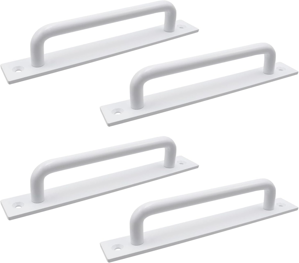 Sliding Barn Door Handle,7.09 Inch Length Zinc Alloy 5.04 Inch(128mm) Hole Center Gate Door Handle Closet Door Pulls for Kitchen, Cabinet, Bathroom,Garage Shed,Set of 4