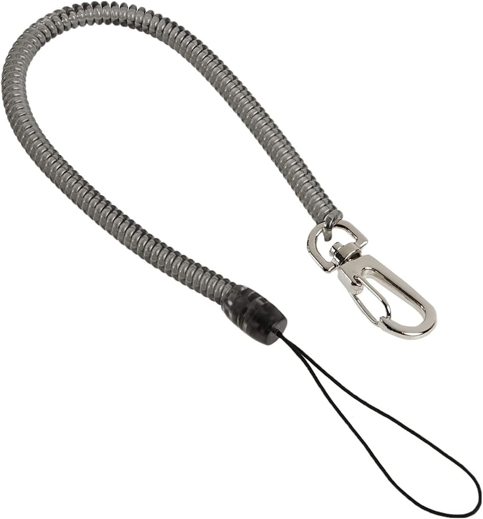 Pacific Handy Cutter CL36 Clip-On Coil Lanyard, For Utility Knives, Safety Cutters, and Hand Tools, Extends to 48 Inches, Safe Tool Retention