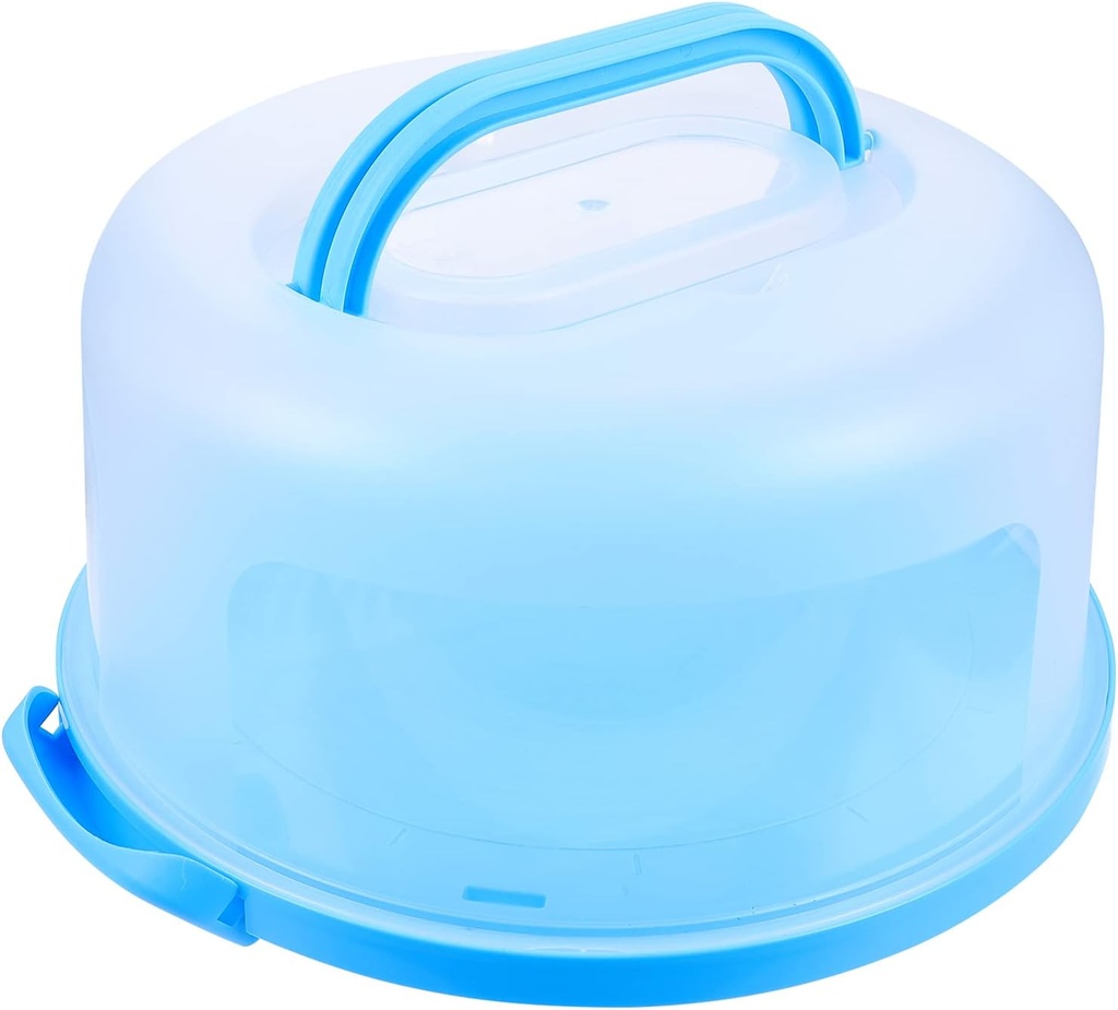 Kichvoe Reusable Cake Box Transparent Lid Portable Plastic Cupcake Storage Holder for Muffins Cookies and Desserts for Bakeries and Home Use