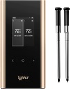Typhur Sync Gold Wireless WiFi Meat Thermometer, 2 Slim Probes, 6 Sensors, 10x Stronger Signal, ±0.5℉ Accuracy, Smart Base Direct Setup, Reliable Reading Through Kamado Grill BBQ Oven Smoker Air Fryer