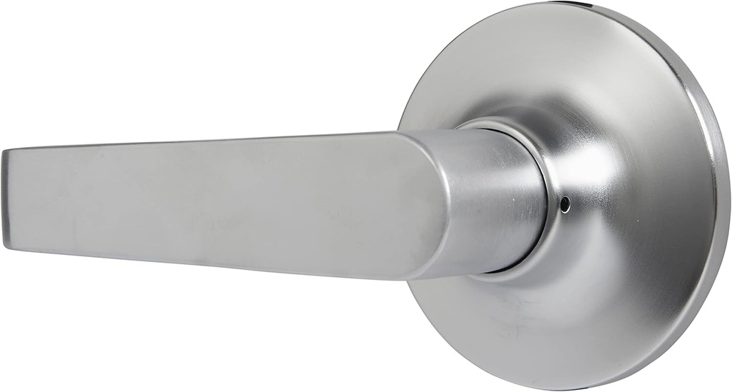 BRINKS Commercial - Light Duty Passage Door Lever, Satin Chrome Finish - Meets ANSI Grade 2 Standards and is ADA Compliant