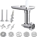 Meat Grinder Accessories, Compatible for KitchenAid, Bench Mixers with Sausage Filling Tube/Food Processor Accessories