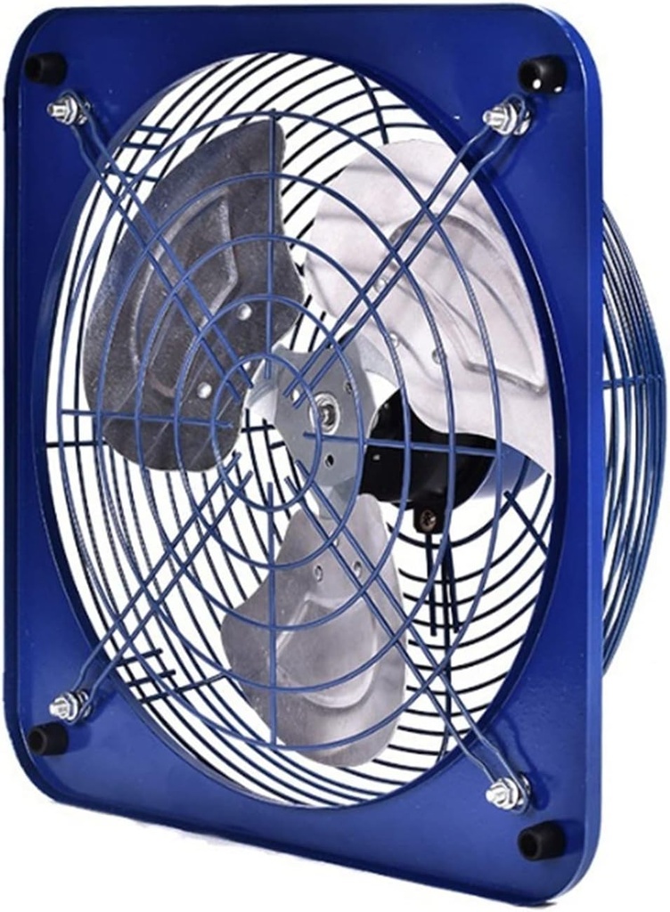 Ventilation Fan 10" Powerful Industrial Ventilation Extractor Metal Exhaust Fan Commercial Air Blower Fan for Kitchen Inline Wall Ventilation Fan with Protective Net Cove(UK 10in)