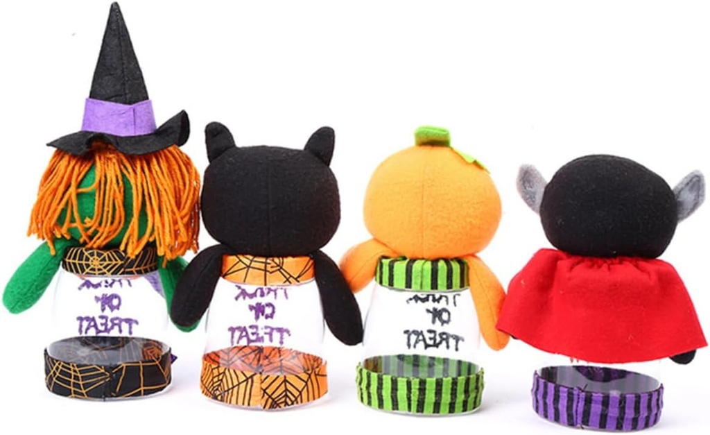 Funny Cookie Jar for Halloween White Ghost Candy Jar Lids Plastic Candy Bowl for Snacks