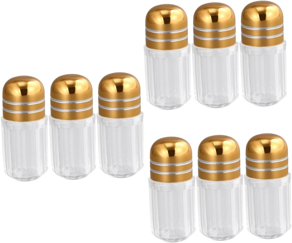 150pcs Mist Bottle Capsule Holder Plastic Storage Jar Sealed Lid for Dry Food Vials Tea Canister Random Color