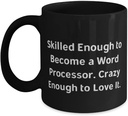 Fancy Word processor, Skilled Enough to Become a Word Processor. Crazy Enough to Love It, Holiday 11oz 15oz Mug For Word processor